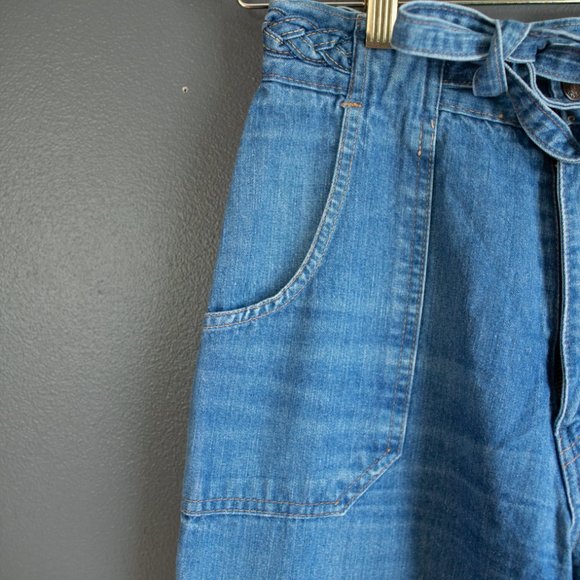 Vintage 1970's Braided Flare Jeans - Picture 2 of 10